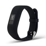 Silicone Watch Strap til Garmin VivoFit 3 - Sort