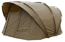 FOX R-Series 2 Man XL inc Inner Dome Kaki 315 x 330 x 185 cm Tente pour pêcheur, tente de pêche à la carpe pour pêche à la pêche nocturne