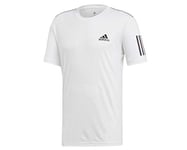 adidas Club 3STR Tee T-Shirt Homme White/Black FR: L (Taille Fabricant: L)