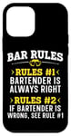 iPhone 12 mini Bartender Mixologist Bar Rules Rule #1 Bartender Is Always Case