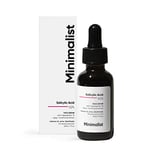 Minimalist 2% Salicylic Acid Serum For Acne, Blackheads & Open Pores | Reduces Excess Oil & Bumpy Texture | BHA Based Exfoliant for Acne Prone or Oily Skin, Transparent, 30 ml (Pack of 1)