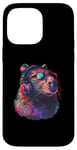 Coque pour iPhone 14 Pro Max Capybara DJ House Dance Club Beatmaker Casque de musique