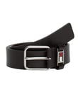 Tommy Jeans Ceinture Homme Scanton 3.5 Cuir, Marron (Dark Brown), 105 cm