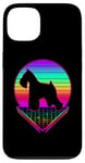 iPhone 13 Miniature Schnauzer Retro Vintage 80s Funny Dog Lover Case