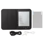 E Reader Black 6in 800x600 HD Ink Screen Silmiensuojaus E Reader E Book Laitteet Tuki FM-musiikin toisto 16 Gt