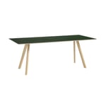 HAY CPH30 2.0 matbord 90x200 cm Green linoleum-lacquered oak