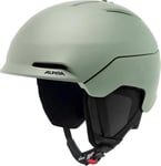 ALPINA Nax Casque de Ski Adulte Unisexe, Vert Saule Mat, 51-55