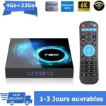 Android tv box tv android 10 T95 Smart TV BOX Wifi BT 4G 32Go H616 6K Netflix Google Store Boîte multimédia box Android