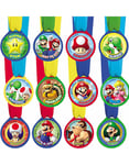 12 stk Medaljer - Super Mario Party