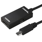 INSTEN® 2x Câbles Adaptateurs Micro USB vers HDMI HDTV Adapter Cable pour Samsung Galaxy S3 III i9300 N7100