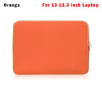 Laptopväska Fodral Case Cover ORANGE FÖR 13-13,3 TUM orange For 13-13.3 inch