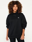 adidas Originals Women's Trefoil Oversized Hoodie - Black, Black, Size Xs, Women