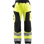 DAME HI-VIS BUKSER GUL/SORT C3