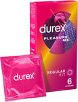 Durex Pleasure Me Condoms, Pack of 6