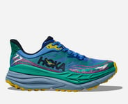 HOKA Stinson 7 Chaussures pour Femme en Virtual Blue/Tech Green Taille 38 2/3 | Trail