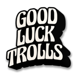 Good Luck Trolls Logotype Sticker, Accessories