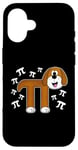 Coque pour iPhone 16 PI Tag chien mathématicien enseignant mathématicien