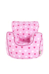 Cotton Pink Hearts Bean Bag Arm Chair Toddler Size