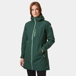 Helly Hansen Women's Long Belfast Insulated Winter Jacket Green M