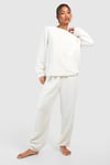 Teddy Fleece Long Sleeve Loungewear Jogger Set