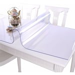 Groofoo Nappe en pvc Transparent Film de Protection pour Meubles étanche Facile à Nettoyer d'épaisseur 2mm Taille 70 x 120 cm