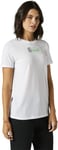 Fox Racing T- Shirt à Manches Courtes Kawasaki Femme, Blanc, S