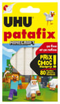 UHU Patafix Blanche Minecraft - Pastilles Adhésives Prédécoupées, Pâte à Fixer, Repositionnables, BLanche, 80 Pastilles