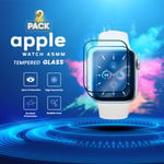 2-Pack Apple Watch Series 7 45mm - Skyddsfilm i 3D – Super Kvalitet