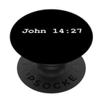 Christian faith holy bible verses typeset John 14:27 PopSockets Adhesive PopGrip