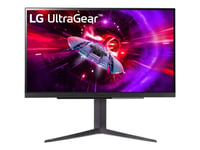 Lg Ultragear 27Gr83q-B - Led-Skärm - Spel - 27" - 2560 X 1440 Qhd @ 240 Hz - Ips - 400 Cd/M² - 1000:1 - Displayhdr 400 - 1 Ms - 2Xhdmi, Displayport