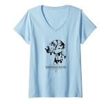 Womens Proud Hanoverian Hound mom dog mom Hanoverian Hound dog V-Neck T-Shirt