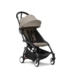 Stokke® Barnvagn YOYO³ black inkl. 6+ Färgklädsel Beige