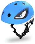 Challenge Shark Kids BMX Bike Helmet - Blue, 51-54cm Blue