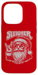 Coque pour iPhone 14 Pro Traîneau de Noël Santa Rock Xmas Rocker Hommes Femmes