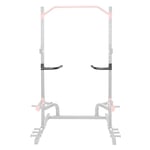 Sunny Health and Fitness Power Rack and Cage Add-on Attachment Accessory: Bar Holder, Dip Bars, J-Hook, LAT Pulldown, Landmine, or U-Ring.