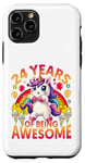 iPhone 11 Pro 24 years of being awesome unicorn It's my 24th birthday Case