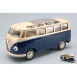 VW SAMBA BUS 1962 BLUE/CREAM ROOF 1:24 Kinsmart Modellismo Giocattolo Die Cast