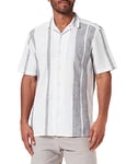 ONLY & SONS Men's Onscaiden Ss Stripe Linen Resort Noos T-Shirt, Cloud Dancer, L