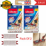 Vileda Ultramax 1-2 Spray Mop Head Microfibre Pads - Pack Of 2 Popular