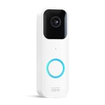 Certified Refurbished Blink Video Doorbell | Two-way audio, HD video, motion and chime app alerts, easy setup, weather resistant and Alexa enabled — wired or wire free (White)