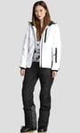 SJIUH Combinaison de Ski,Combinaison de Ski Femme Veste de Ski Blanche Femme Costumes de Snowboard Femme Combinaison de Sport d'hiver Ski Montagne Snowboard Vêtements de Neige, Ensemble Noir, 38