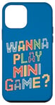 Coque pour iPhone 12 mini Je Veux Jouer À Des Mini Jeux Drôles De Jeux D'arcade Meme