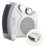 AcornSolution Electric Fan Heater, Portable 2KW Fan Heater with Adjustable Thermostat (Fan Heater)