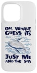 iPhone 14 Pro Max Just Me And The Sea Blue Beluga Cetacea Whale Watching Case