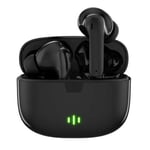 Helt Trådlösa Pro TWS Bluetooth Stereo In-Ear Hörlurar USB-C Svart svart