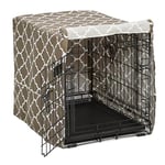 MidWest Homes for Pets Dog Crate Cover with Teflon Fabric Protector, Privacy Dog Crate Cover Fits MidWest and New World 60.96 cm Long (24-Inch) Dog Crates, Machine Wash & Dry, CVR24T-BR