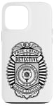 Coque pour iPhone 13 Pro Max Badge de police amusant True Crime Detective Division