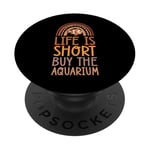 Life Is Short Buy The Aquarium Bohemian Rainbow Boho PopSockets Adhesive PopGrip