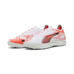 PUMA Ultra 5 Pro Cage Tt Unlimited - Vit/svart/glowing Red - Turf (Tf), storlek 47