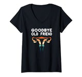 Womens Saying Goodbye To My Uterus V-Neck T-Shirt